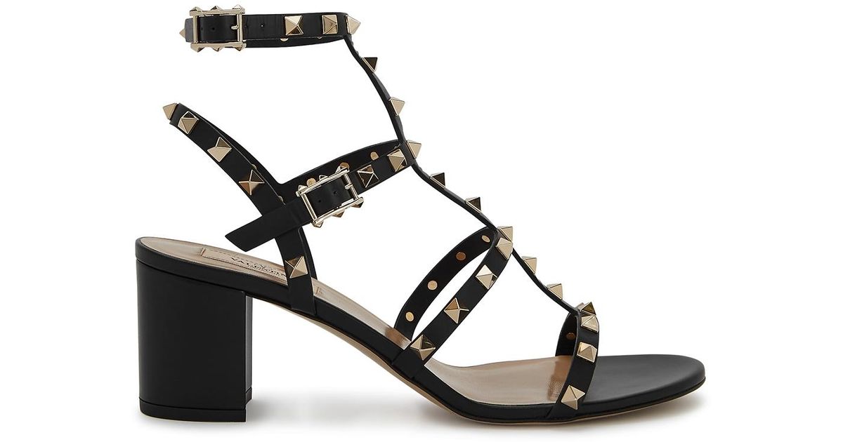 Valentino Brown Rockstud 60 Sandals Regular (M, B) Listed By JaclynsCloset - Tradesy