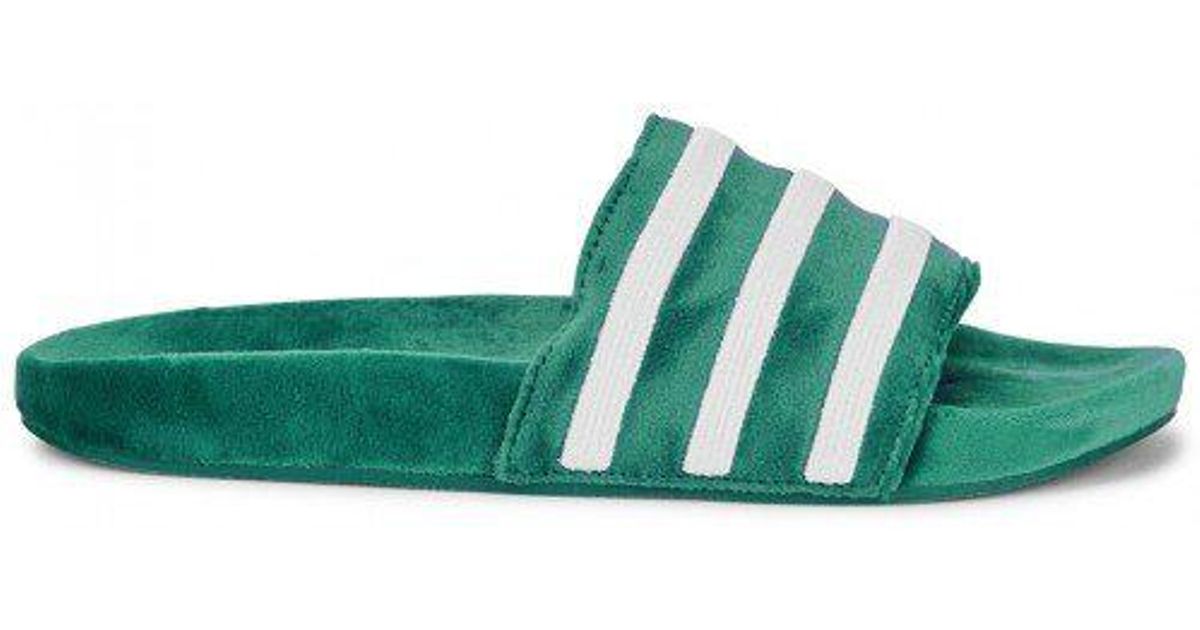 adidas velvet sliders