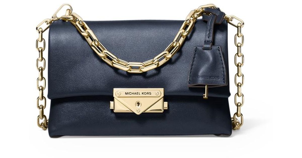 Michael Kors Cece Extrasmall Leather Crossbody Bag in Blue Lyst UK