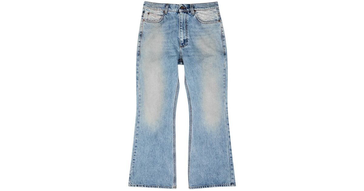 パンツ ERL 2024ss blue stars distressed jeans ERL Patchwork Stars Flared Jeans in Blue for Men | Lyst