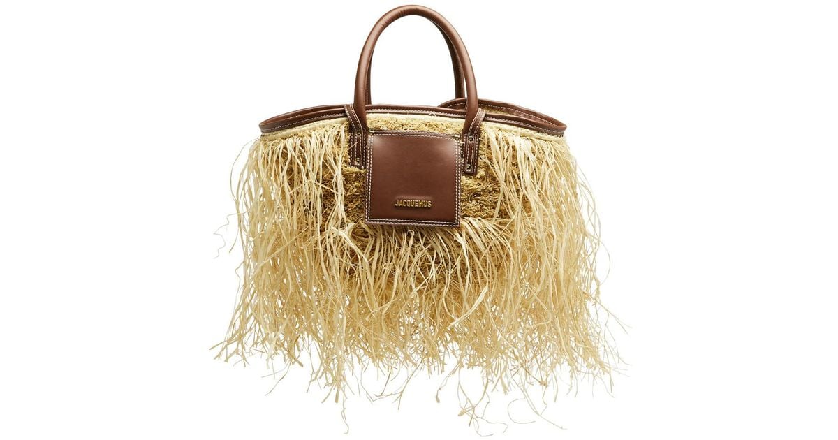 ★JACQUEMUS★ Le Petit Panier Soli Raffia Tote Bag Light Bro The small Soli basket by JACQUEMUS | Official website