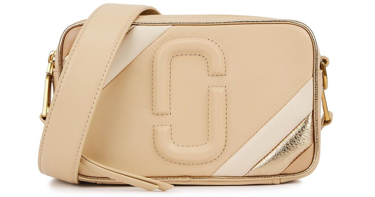 Marc Jacobs The Moto Shot 21 Sand Leather Cross-body Bag in Beige ...