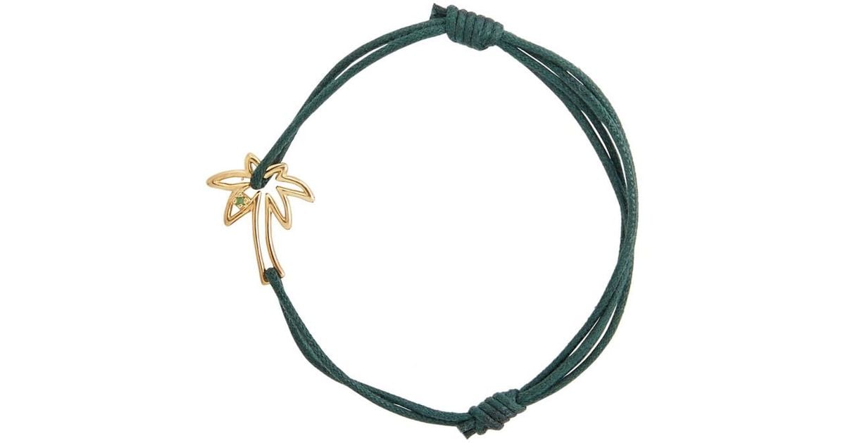 Gold Cocodrilo Esmeralda Cord Bracelet - ALIITA