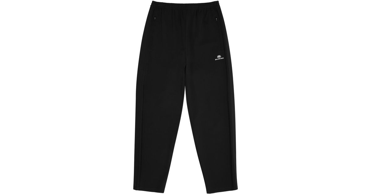 Balenciaga Synthetic Black Jersey Sweatpants for Men - Lyst