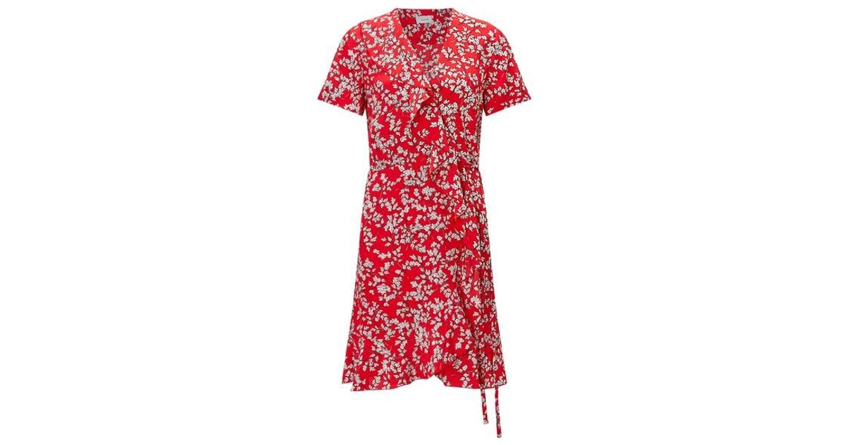 jigsaw lime leaf silk wrap dress