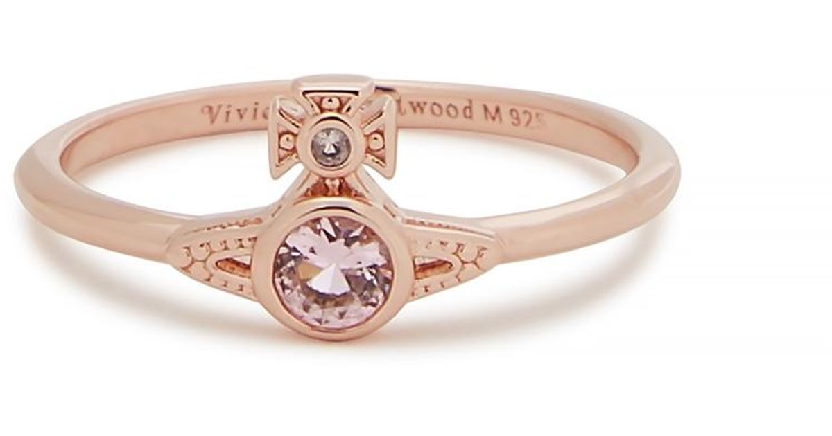Vivienne Westwood London Rose Gold Tone Orb Ring Lyst Vivienne Westwood London Rose Gold Tone Orb Ring Lyst