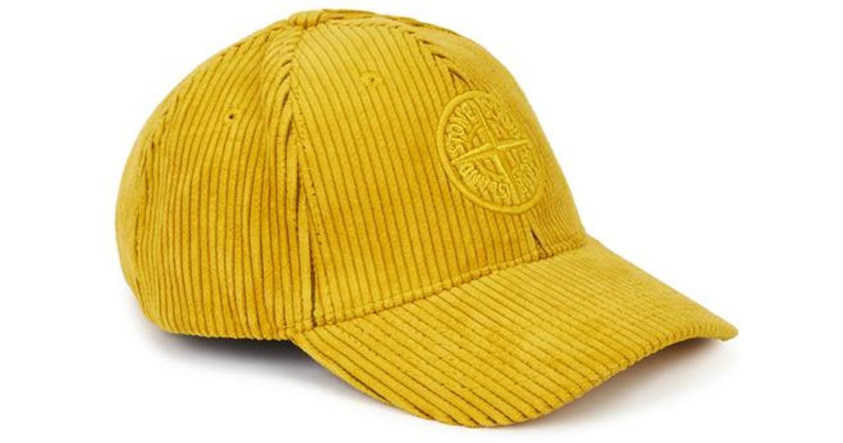 stone island corduroy cap