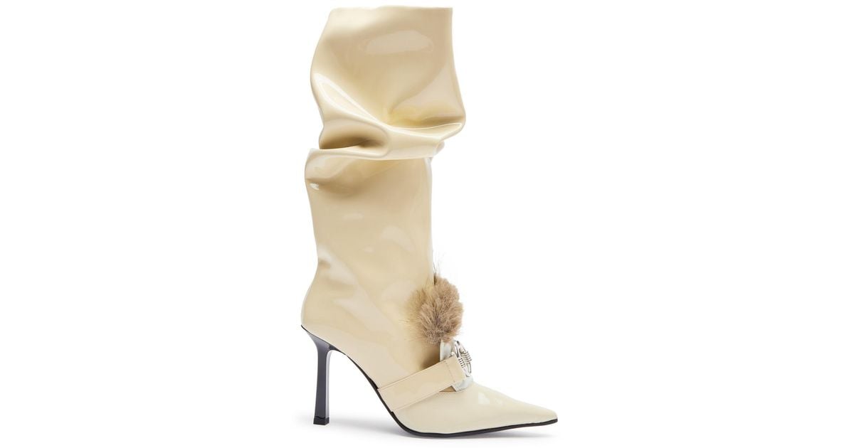 Ancuta Sarca Butter 100 Leather Knee-high Boots in Natural | Lyst UK