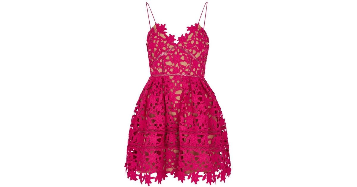 Self portrait top azaelea dress pink