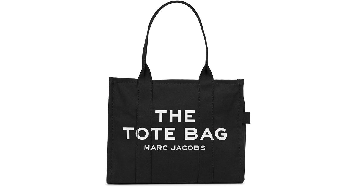 Marc Jacobs The Tote Large Black Canvas Tote | Lyst UK