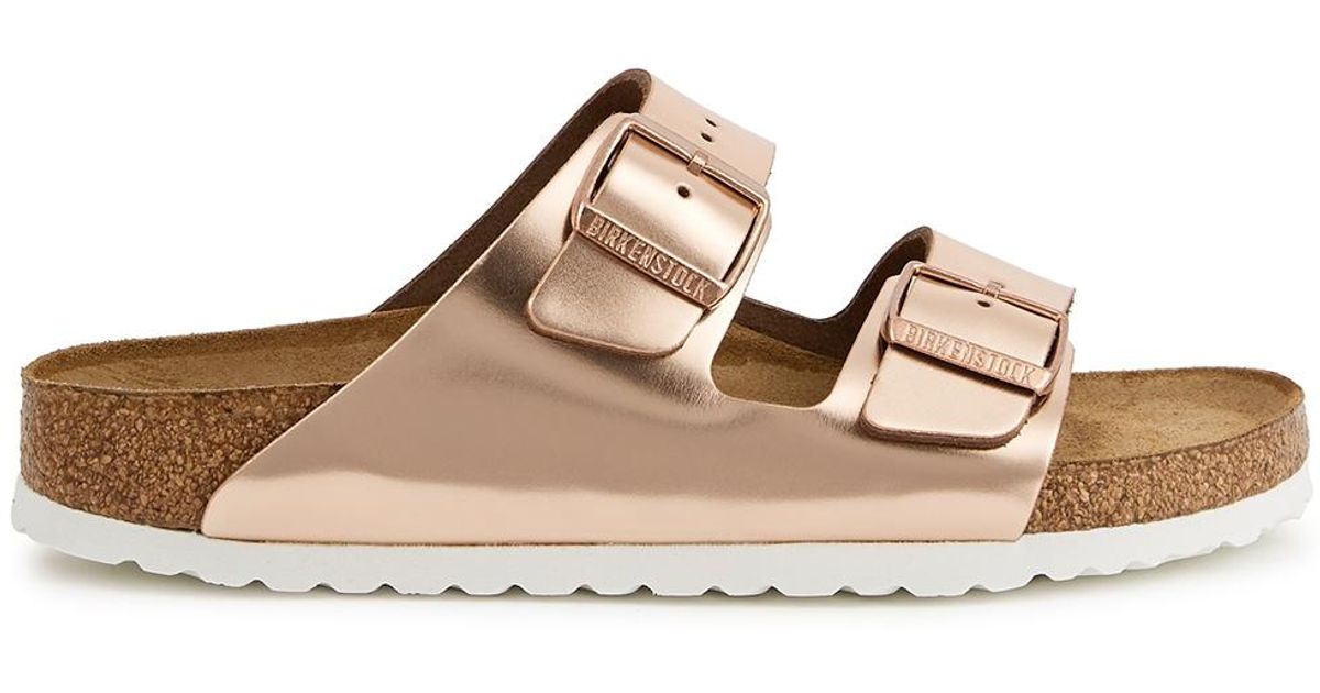 birkenstock icy metallic rose