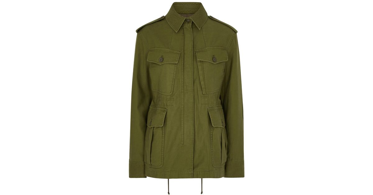 Rag & Bone Lorenz Army Green Cotton Jacket Lyst UK