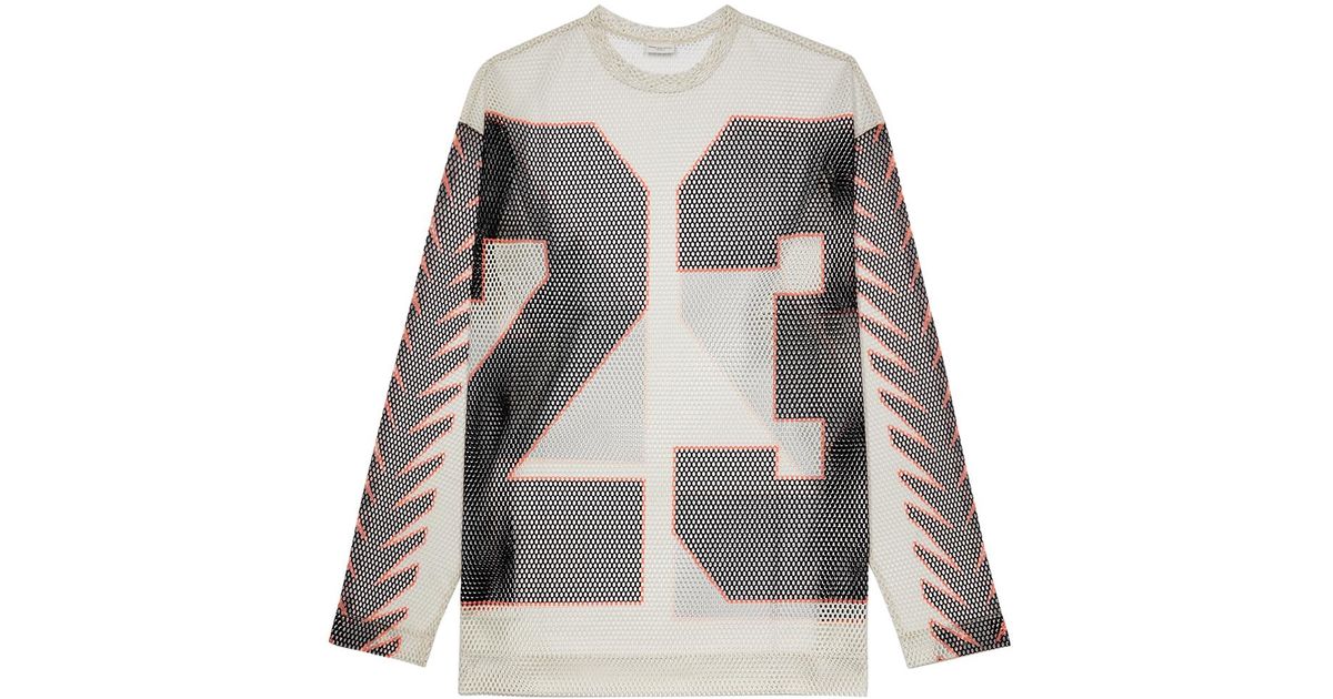 トップス DRIES VAN NOTEN HEGLAND WHITE SIZE S Dries Van Noten Hegland Oversize Longsleeve T-Shirt White