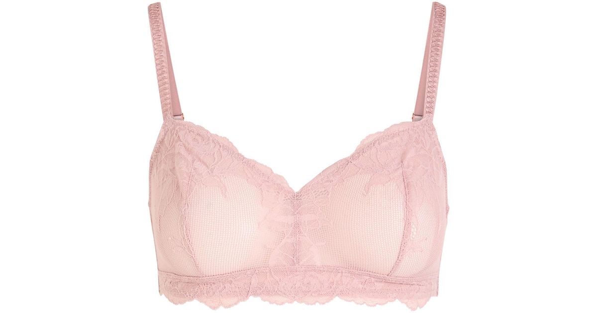 Wacoal Vivid Attraction Lace Bralette In Pink Lyst wacoal-vivid-attraction-lace-bralette-in-pink-lyst