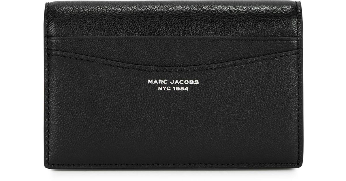 Marc Jacobs The Slim 84 Bifold Leather Wallet in Black Lyst