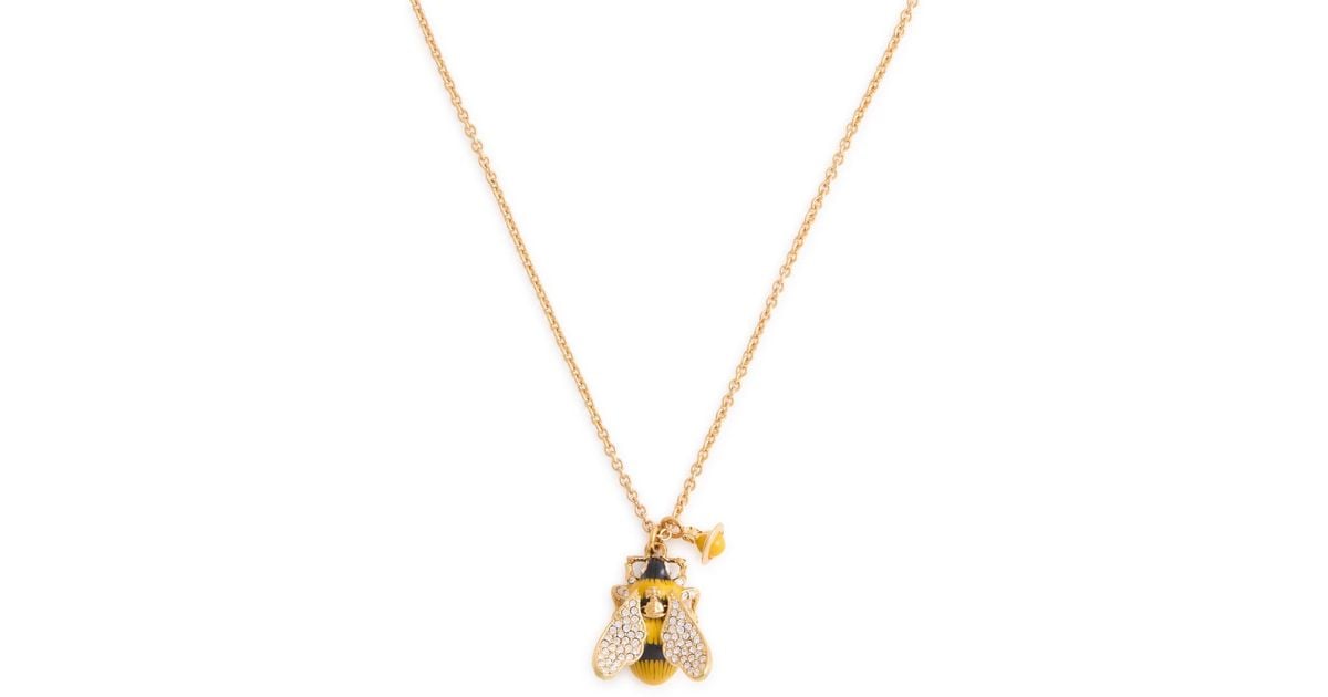 Vivienne Westwood Bumble Bee Embellished Necklace in