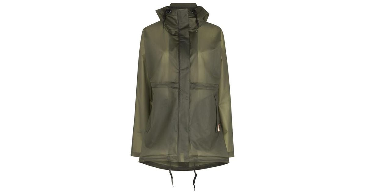 hunter green raincoat