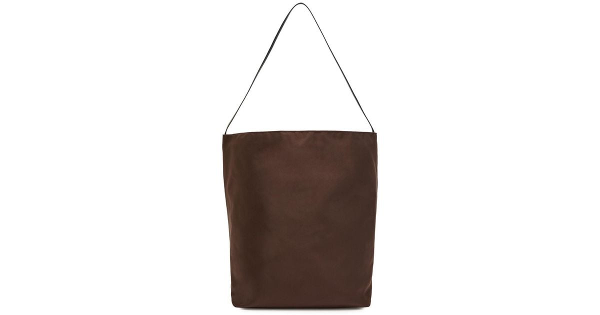 Valesque Bucket Satin Bucket Bag in Brown | Lyst