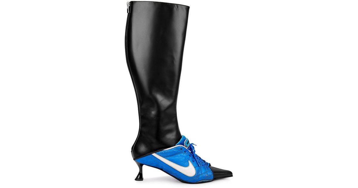 Ancuta Sarca X Nike Furiosa 50 Leather Knee-high Boots in Blue | Lyst UK