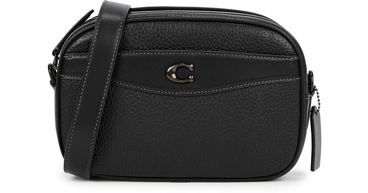 COACH Grained Leather Camera Bag in Black Lyst