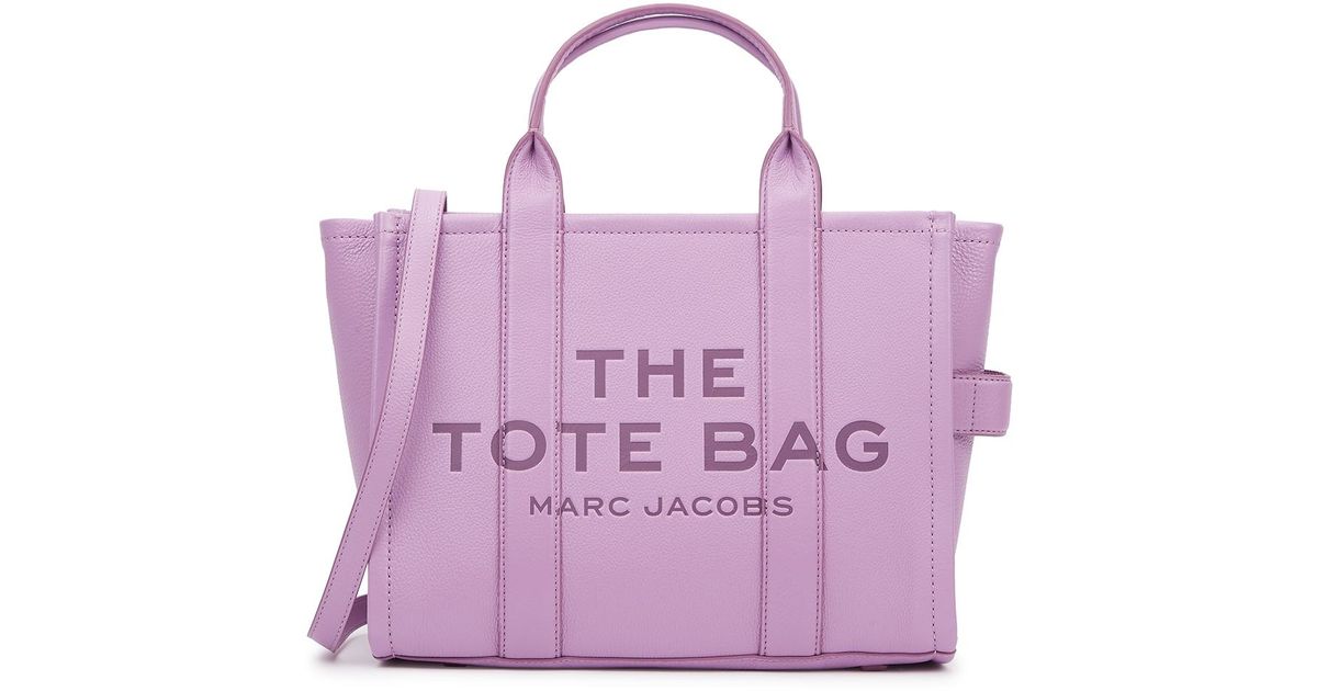 Marc Jacobs The Tote Small Lilac Grained Leather Bag in Purple Lyst