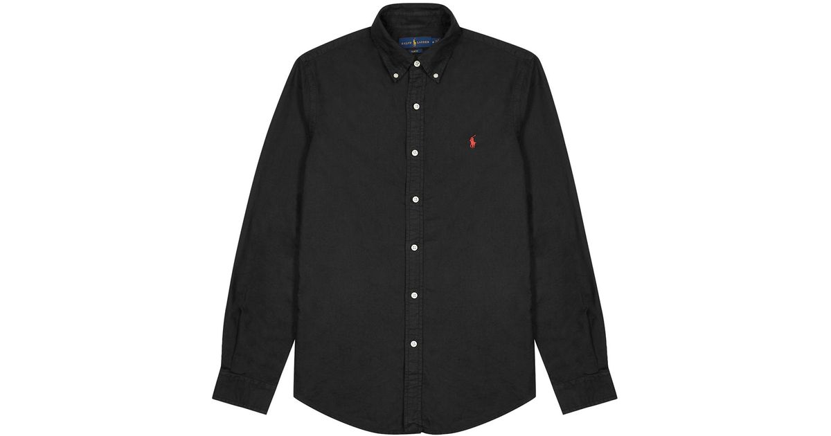 ralph lauren oxford shirt black