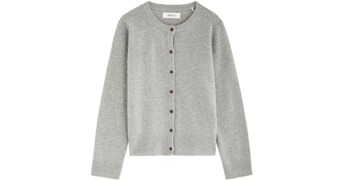 Skall Studio Senna Wool Cardigan in Gray
