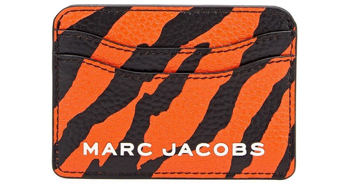 Marc Jacobs The Year Of The Tiger Leather Card Holder in Orange Lyst