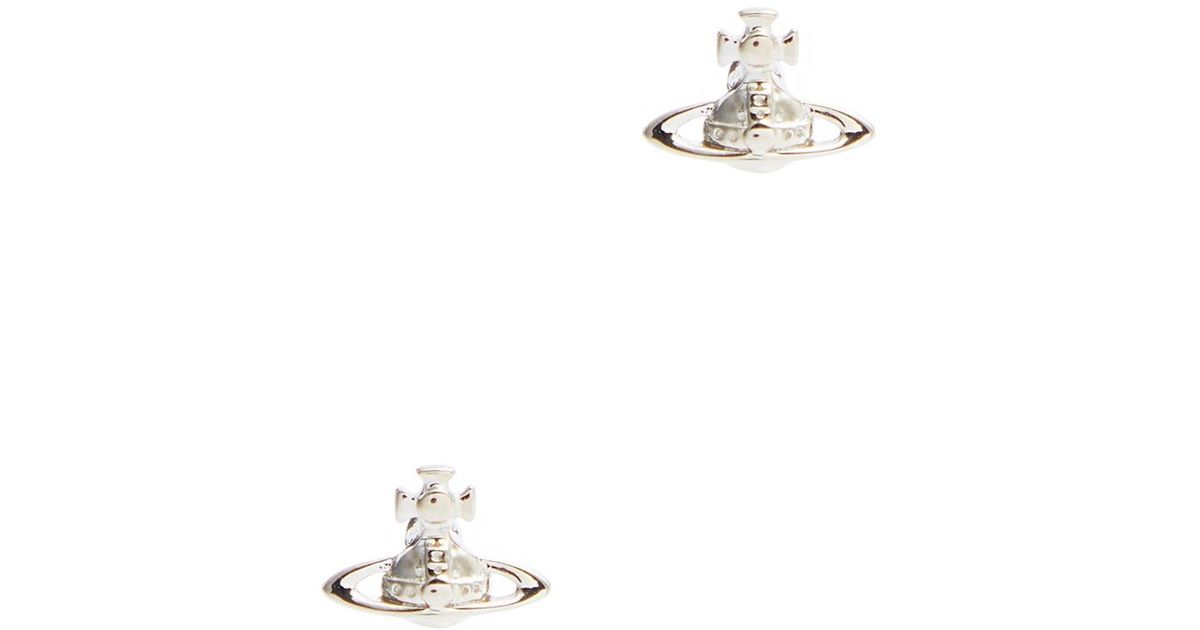 Vivienne Westwood Lorelei Orb Stud Earrings in White | Lyst