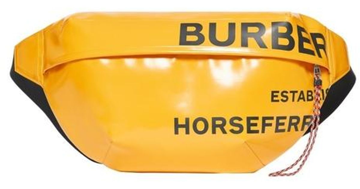 extra large horseferry print coated canvas bag