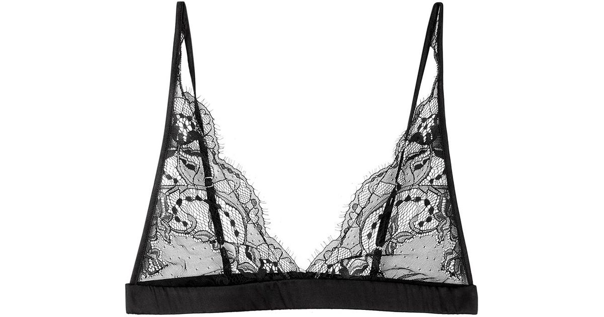 Fleur Of England Signature Boudoir Lace Softcup Bra in Black Lyst