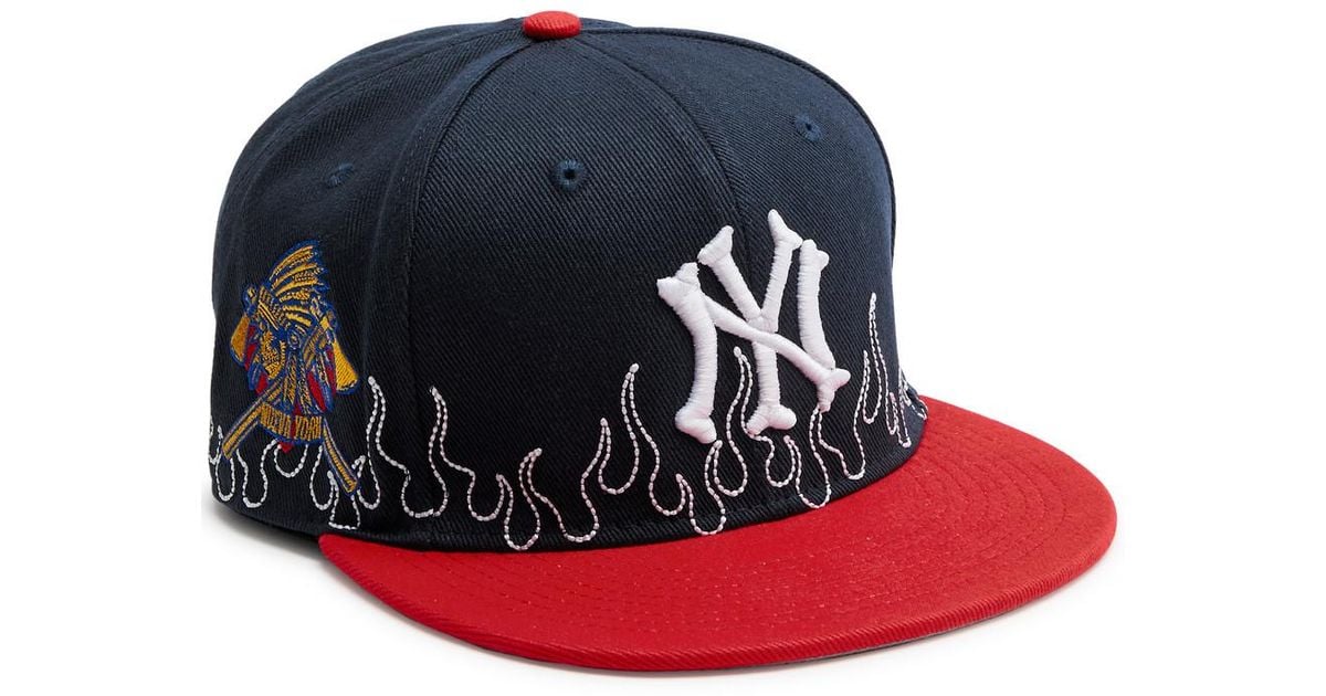 LOSO NYC Ny Bones Sashiko Twill Cap in Blue for Men | Lyst