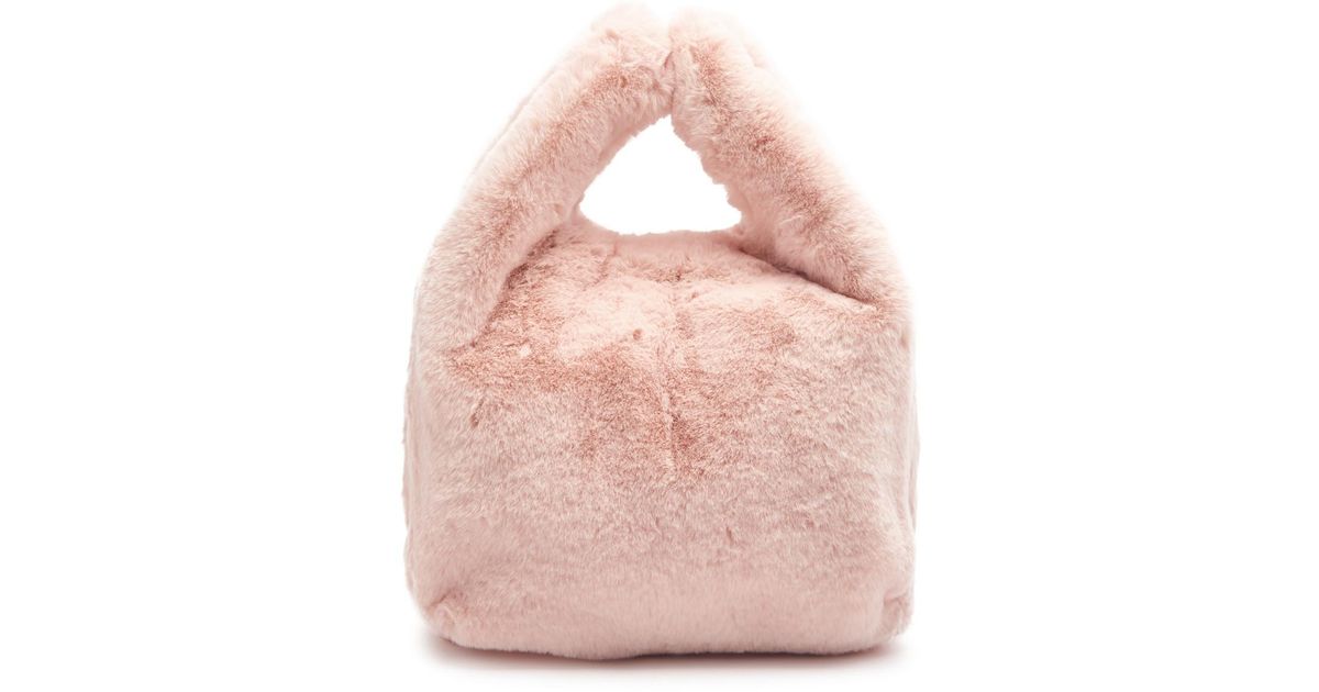 Jakke Bertha Faux Fur Tote in Pink | Lyst