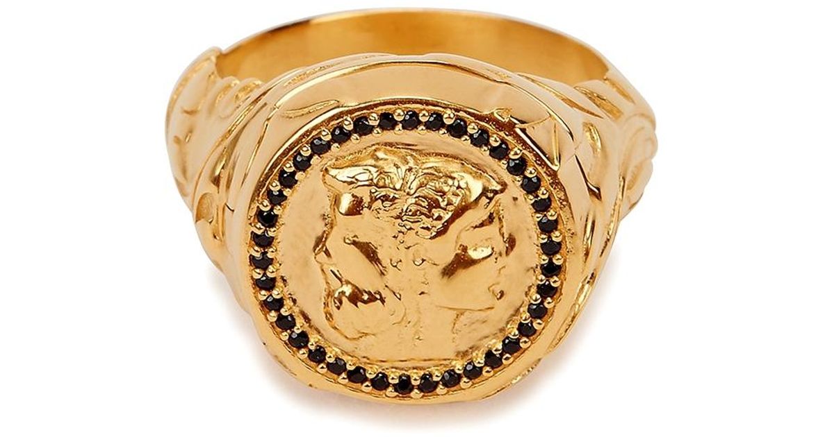 Missoma X Harris Reed Janus Locket 18kt Gold-plated Signet Ring in
