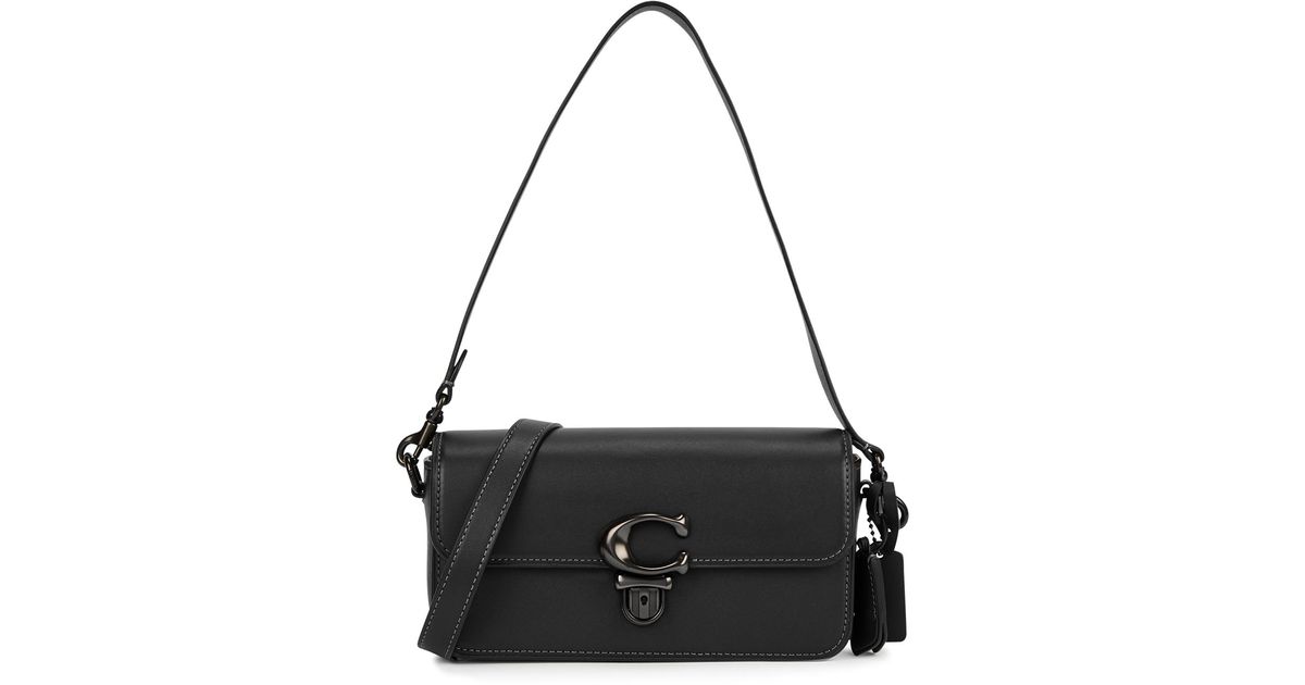 COACH Studio Baguette Leather Shoulder Bag in Black Lyst