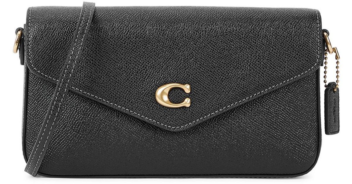 COACH Wyn Black Leather Crossbody Bag Lyst