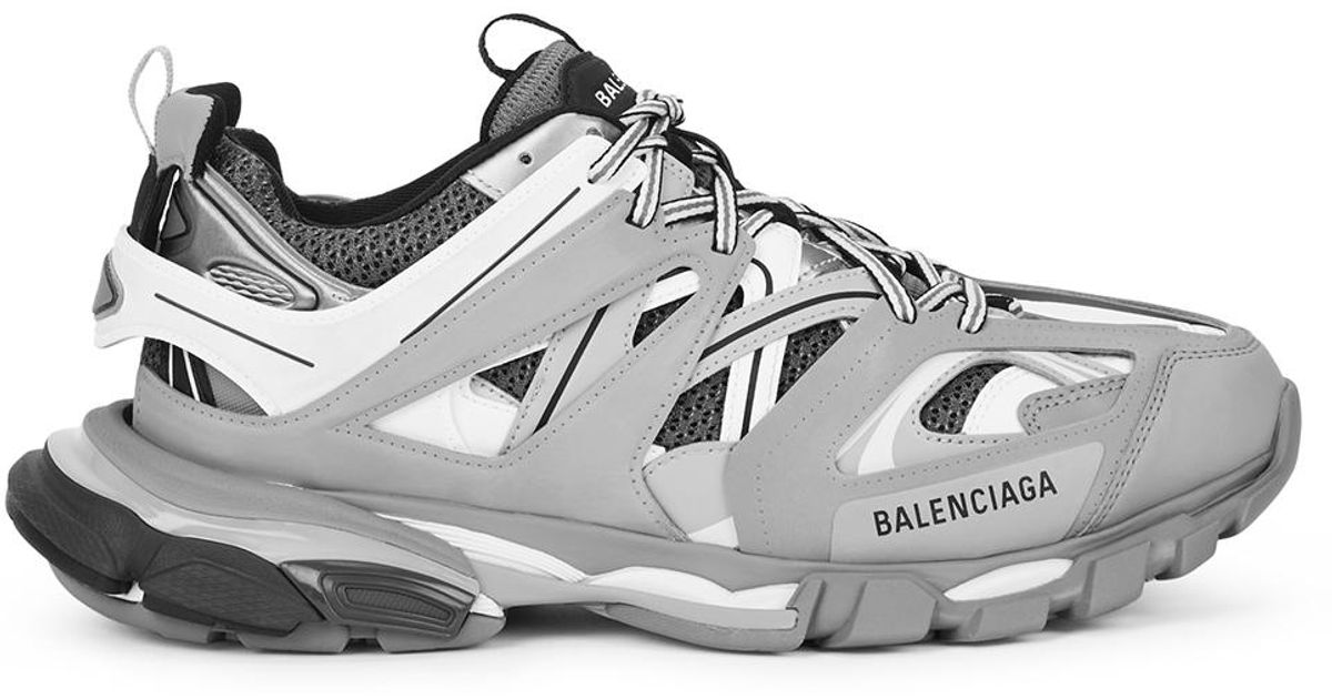grey black and white balenciaga track
