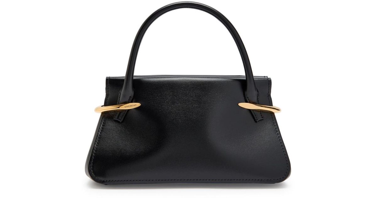 Mini Inch Pinch Givenchy Pinch Mini Leather Top Handle Bag in Black | Lyst