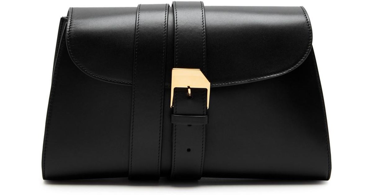 【関税・送料込み】The Row Isla Bag in Leather Black The Row Isla Bag in Leather | REVERSIBLE