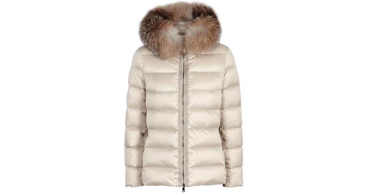 Tatie Champagne Quilted Shell Jacket 