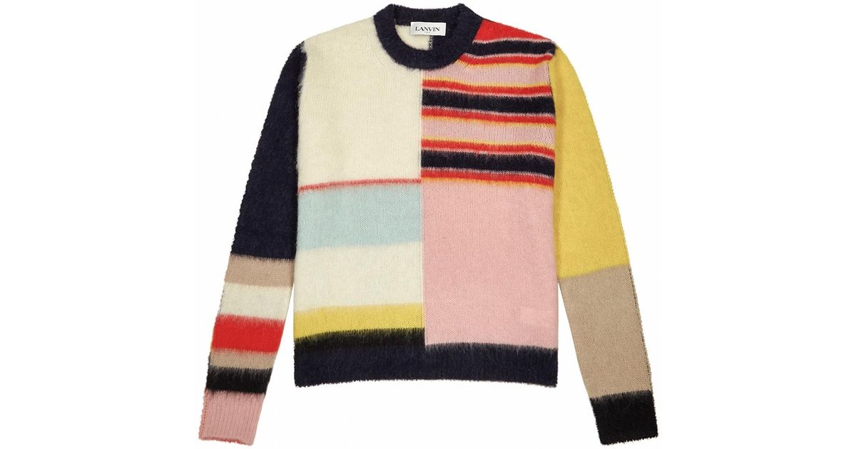 cashmere colour block jumper
