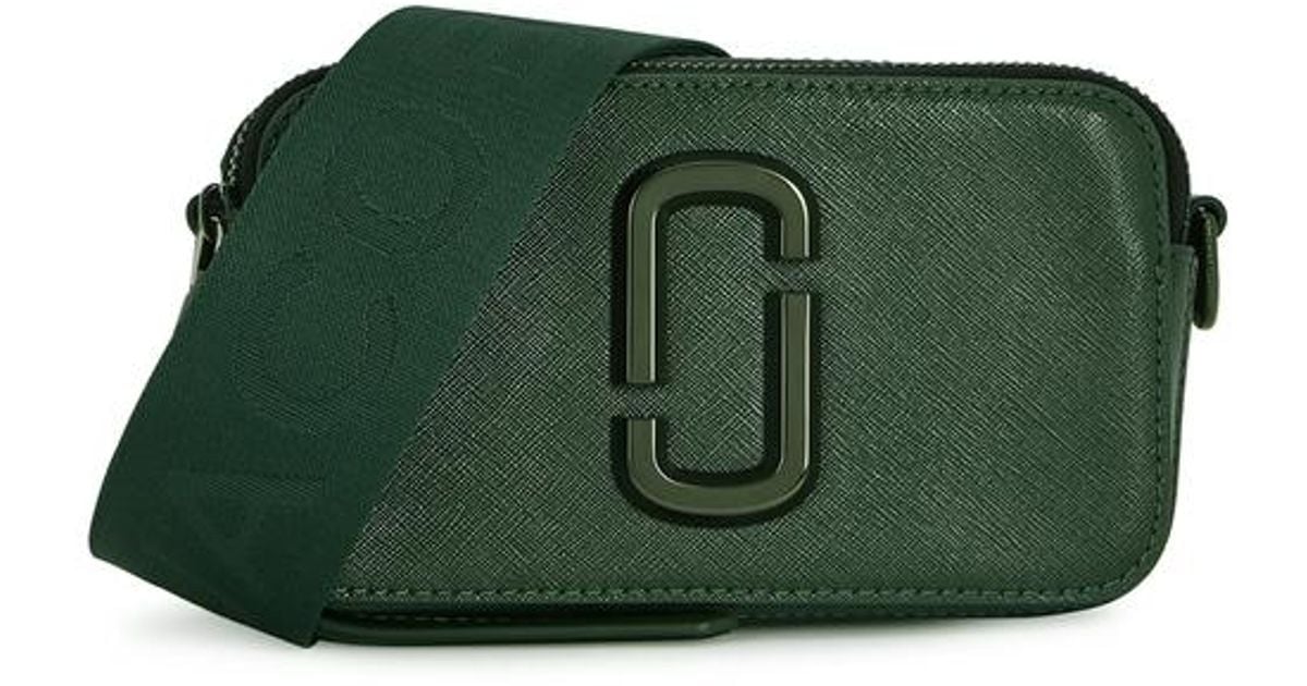 Snapshot leather crossbody bag Marc Jacobs Green in Leather - 32546056