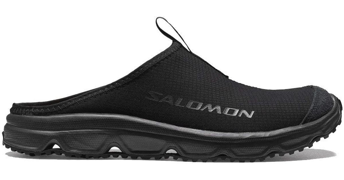Mens Shoes Slip-on shoes Slippers Salomon Reelax Slide 3.0 black Ebony for Men Phantom 