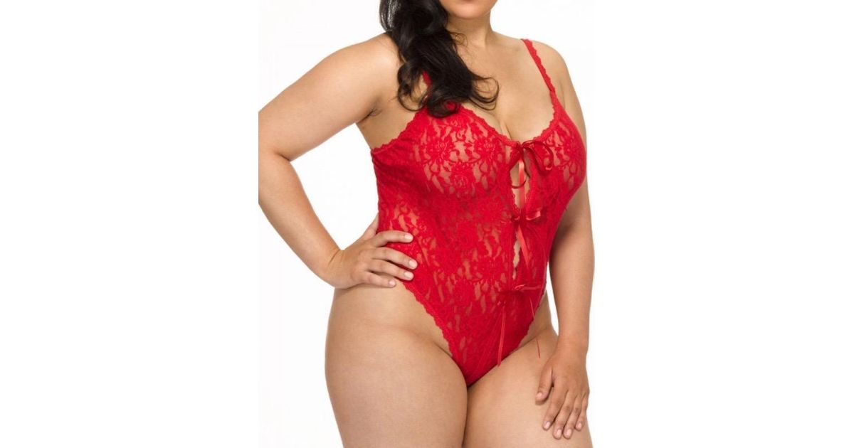 plus size thong bodysuit
