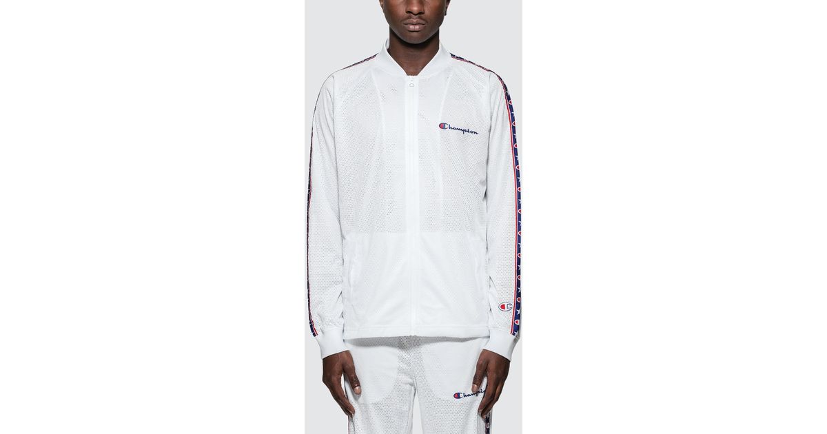 Champion Track Jacket in White for Men 