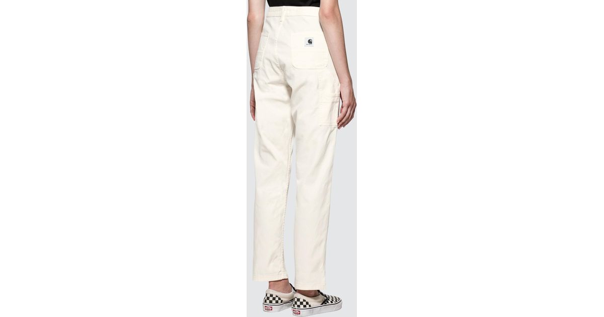 Carhartt WIP Cotton Pierce Pant in White - Lyst