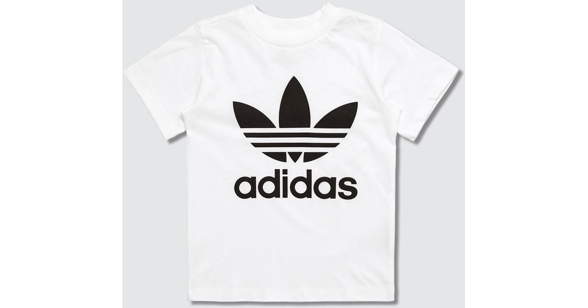 adidas Originals Cotton Trefoil T-shirt (kids) in White for Men - Lyst