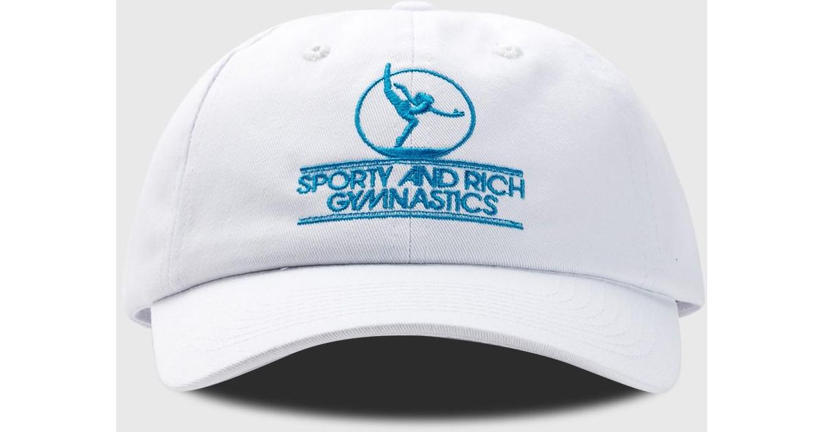 Sporty & Rich Gymnastics Hat in Blue Lyst