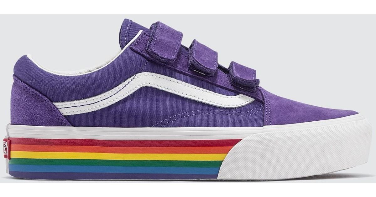 Purple Vans With Rainbow Bottom Online 