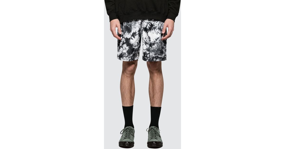 stussy bleach nylon mountain short